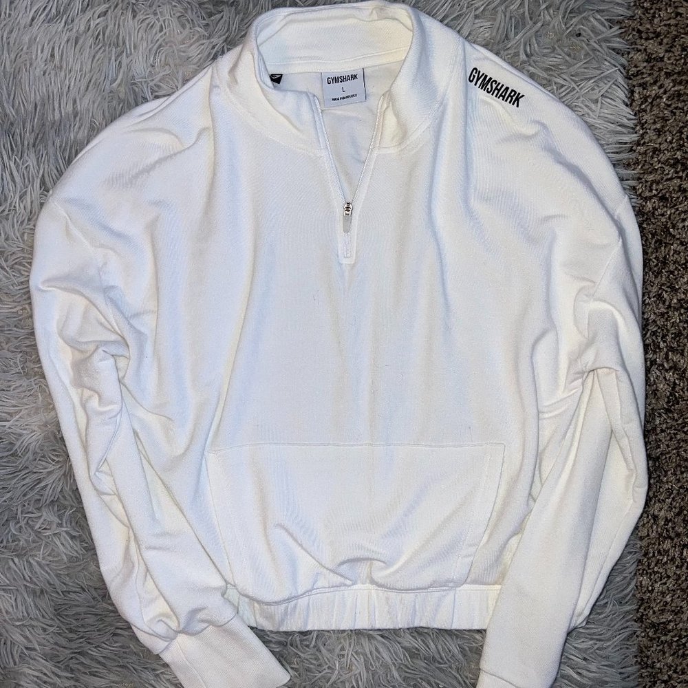 Gymshark Women's Pippa Training Pullover-white L